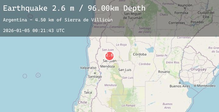 Map of SAN JUAN, ARGENTINA