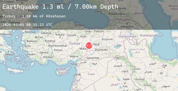 Map of EASTERN TURKEY