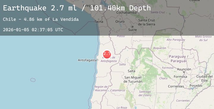 Map of ANTOFAGASTA, CHILE