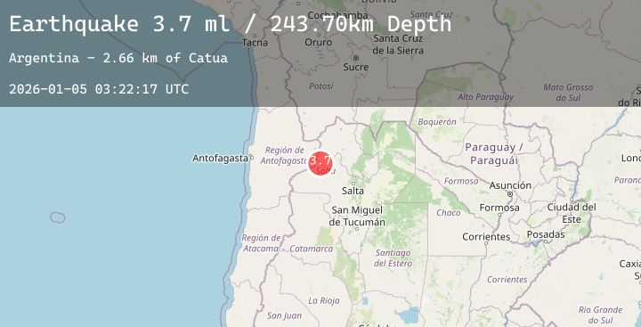 Map of JUJUY, ARGENTINA