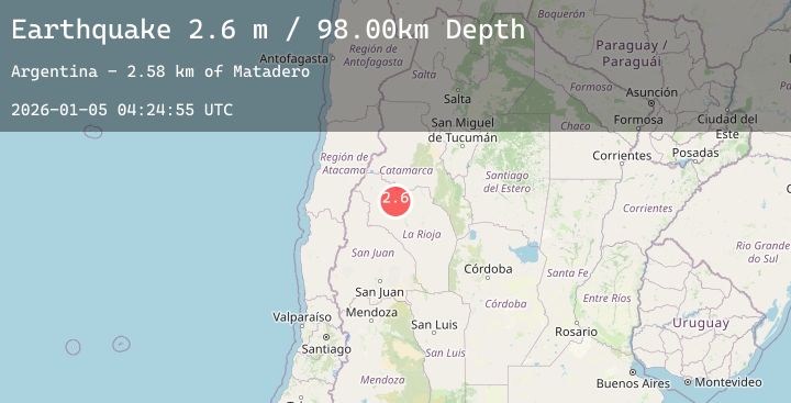 Map of LA RIOJA, ARGENTINA