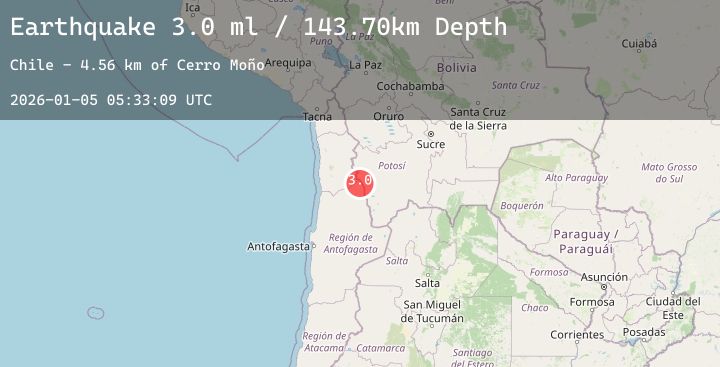 Map of ANTOFAGASTA, CHILE