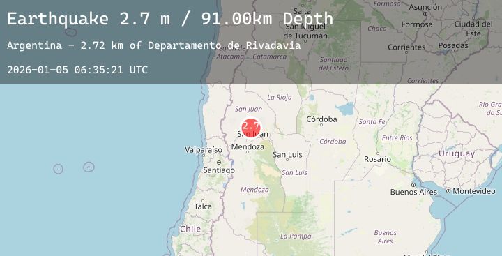 Map of SAN JUAN, ARGENTINA