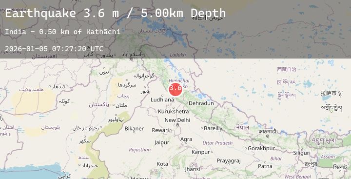 Map of HIMACHAL PRADESH, INDIA