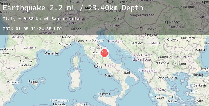 Map of CENTRAL ITALY