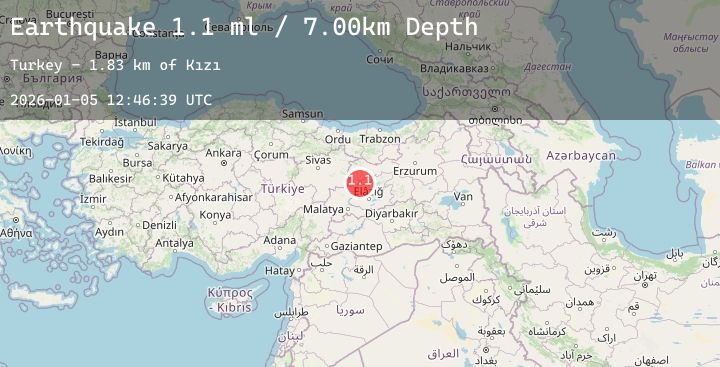 Map of EASTERN TURKEY