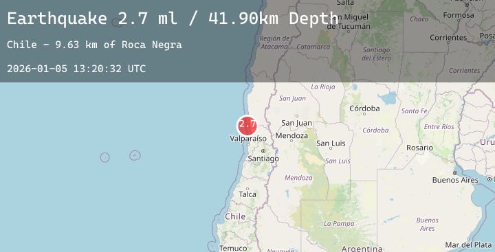 Map of OFFSHORE COQUIMBO, CHILE