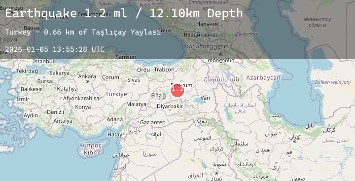 Map of EASTERN TURKEY