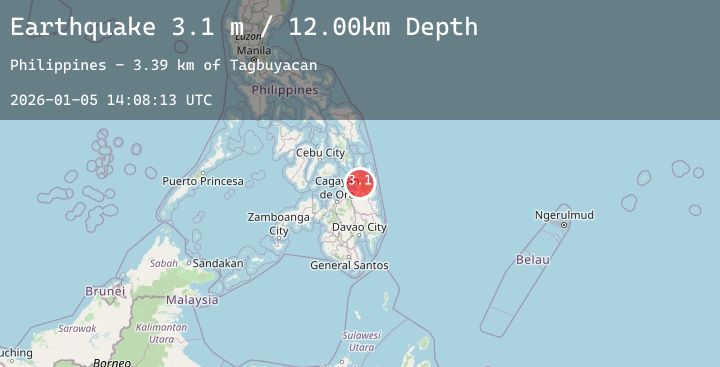 Map of MINDANAO, PHILIPPINES