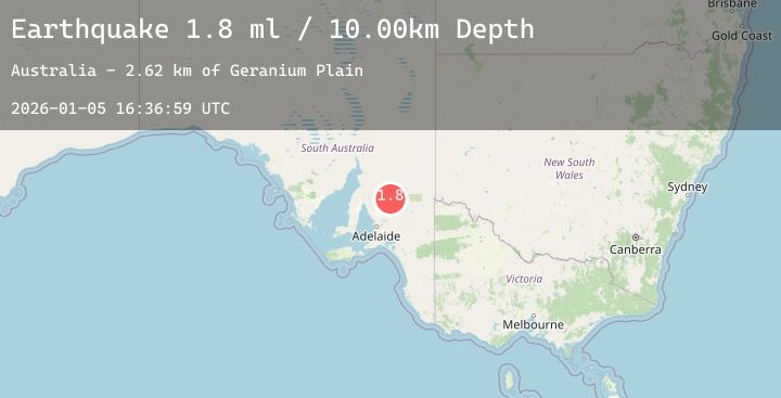 Map of NEAR COAST OF SOUTH AUSTRALIA