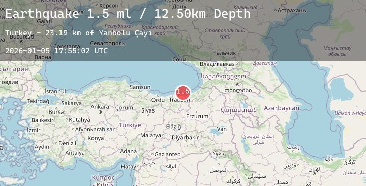 Map of EASTERN TURKEY
