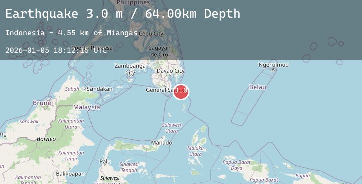 Map of MINDANAO, PHILIPPINES