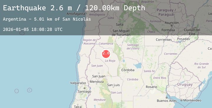 Map of LA RIOJA, ARGENTINA