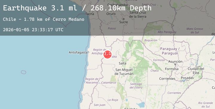 Map of ANTOFAGASTA, CHILE