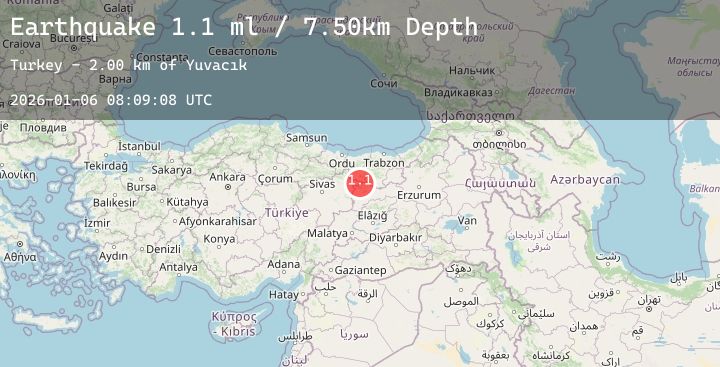 Map of EASTERN TURKEY