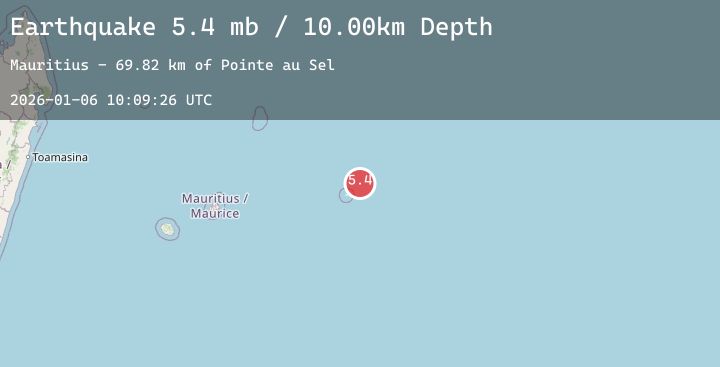 Map of RODRIGUES REGION, MAURITIUS