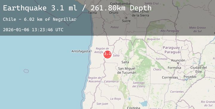 Map of ANTOFAGASTA, CHILE