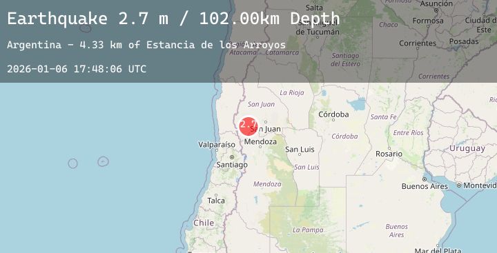 Map of SAN JUAN, ARGENTINA