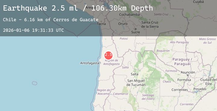 Map of ANTOFAGASTA, CHILE