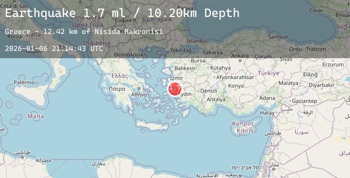 Map of DODECANESE ISLANDS, GREECE