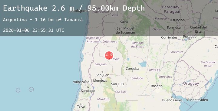 Map of LA RIOJA, ARGENTINA