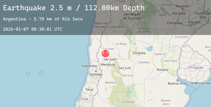 Map of SAN JUAN, ARGENTINA