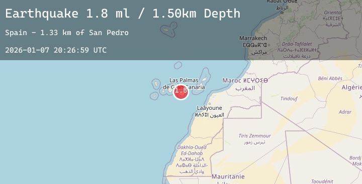 Map of CANARY ISLANDS, SPAIN REGION