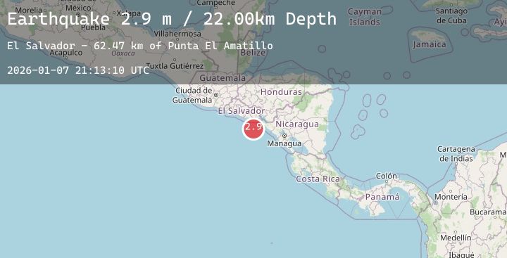 Map of OFFSHORE EL SALVADOR
