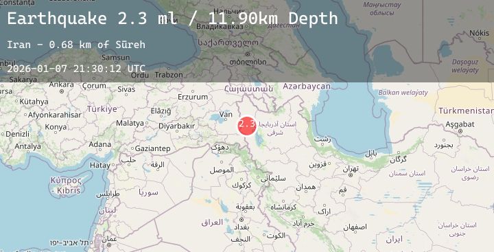 Map of TURKEY-IRAN BORDER REGION