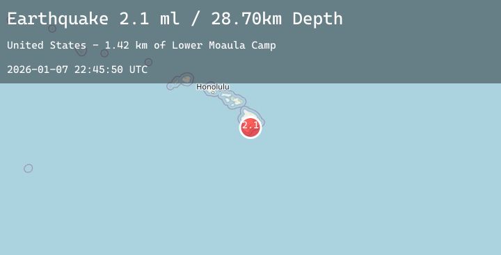 Map of ISLAND OF HAWAII, HAWAII