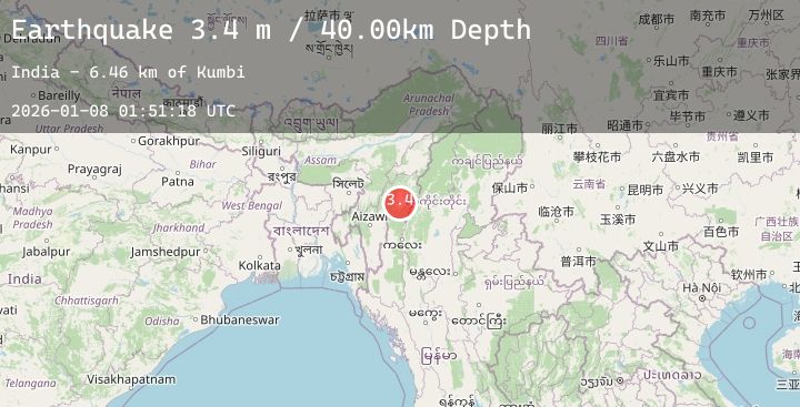 Map of MANIPUR, INDIA REGION