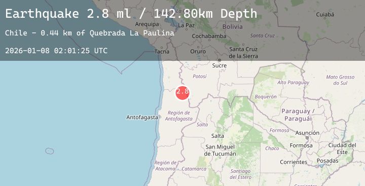 Map of ANTOFAGASTA, CHILE
