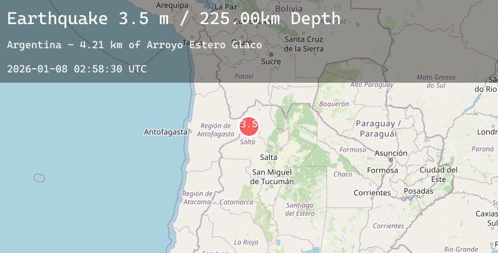 Map of JUJUY, ARGENTINA