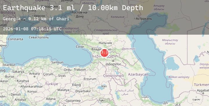 Map of GEORGIA (SAK'ART'VELO)