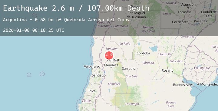 Map of SAN JUAN, ARGENTINA