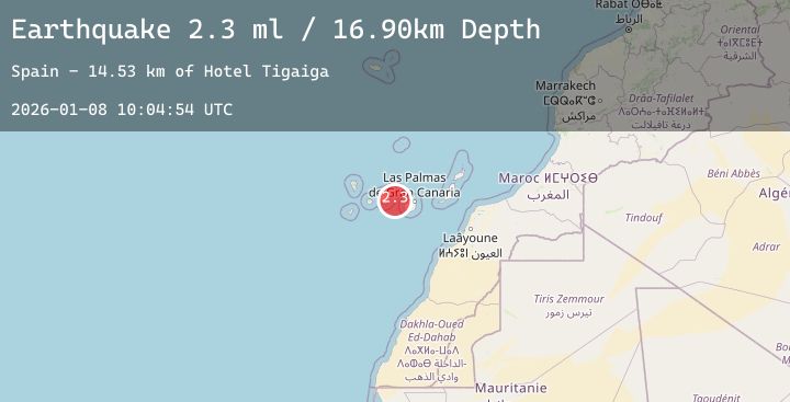 Map of CANARY ISLANDS, SPAIN REGION