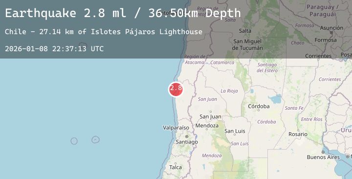 Map of OFFSHORE COQUIMBO, CHILE