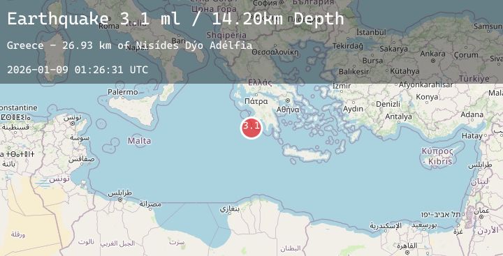 Map of SOUTHERN GREECE