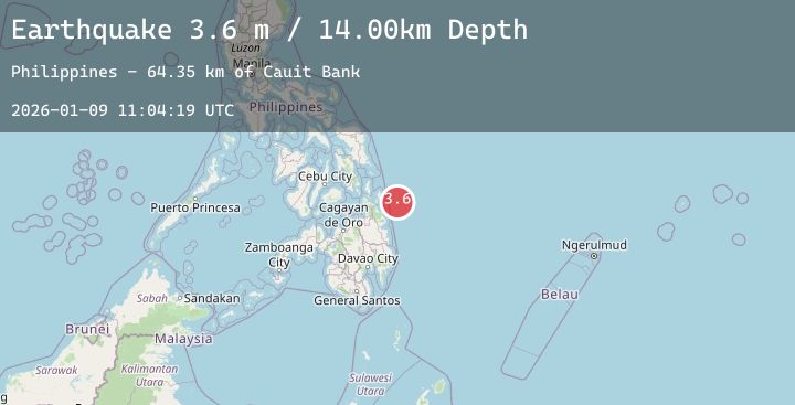 Map of MINDANAO, PHILIPPINES