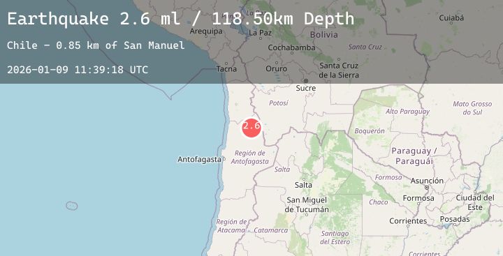 Map of ANTOFAGASTA, CHILE