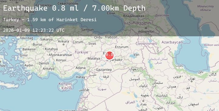 Map of EASTERN TURKEY