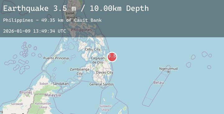 Map of MINDANAO, PHILIPPINES