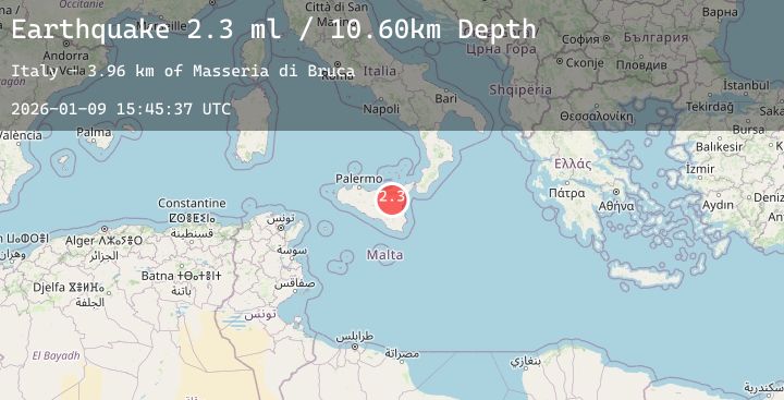 Map of SICILY, ITALY