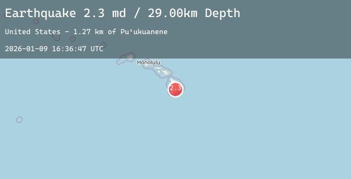 Map of ISLAND OF HAWAII, HAWAII