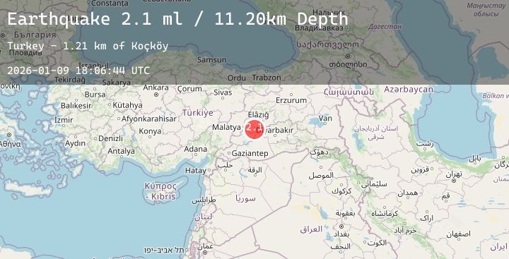 Map of EASTERN TURKEY
