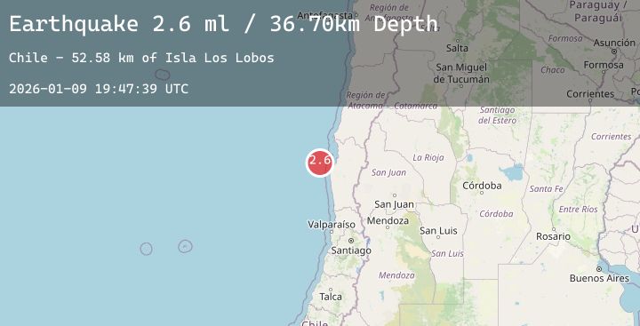 Map of OFFSHORE COQUIMBO, CHILE