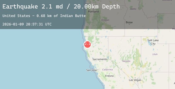 Map of NORTHERN CALIFORNIA