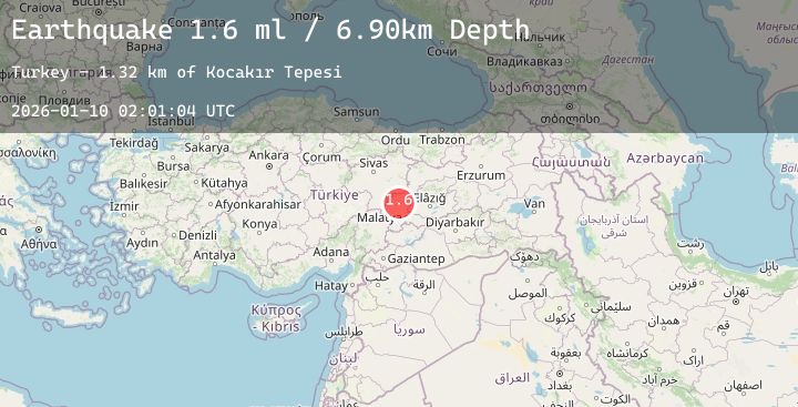 Map of EASTERN TURKEY