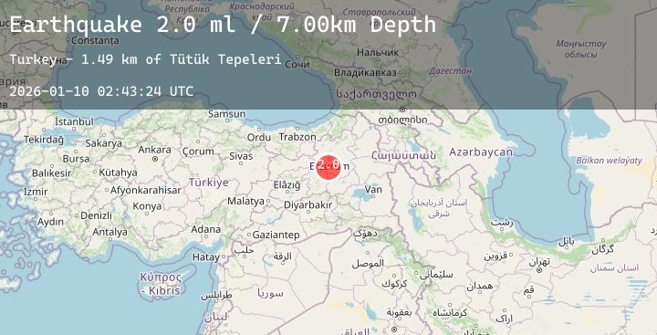Map of EASTERN TURKEY