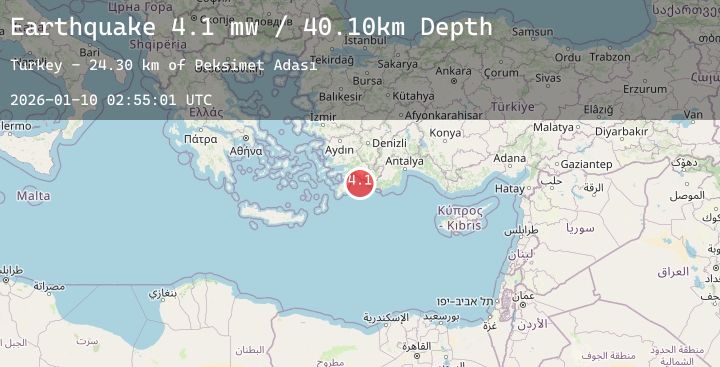 Map of DODECANESE IS.-TURKEY BORDER REG